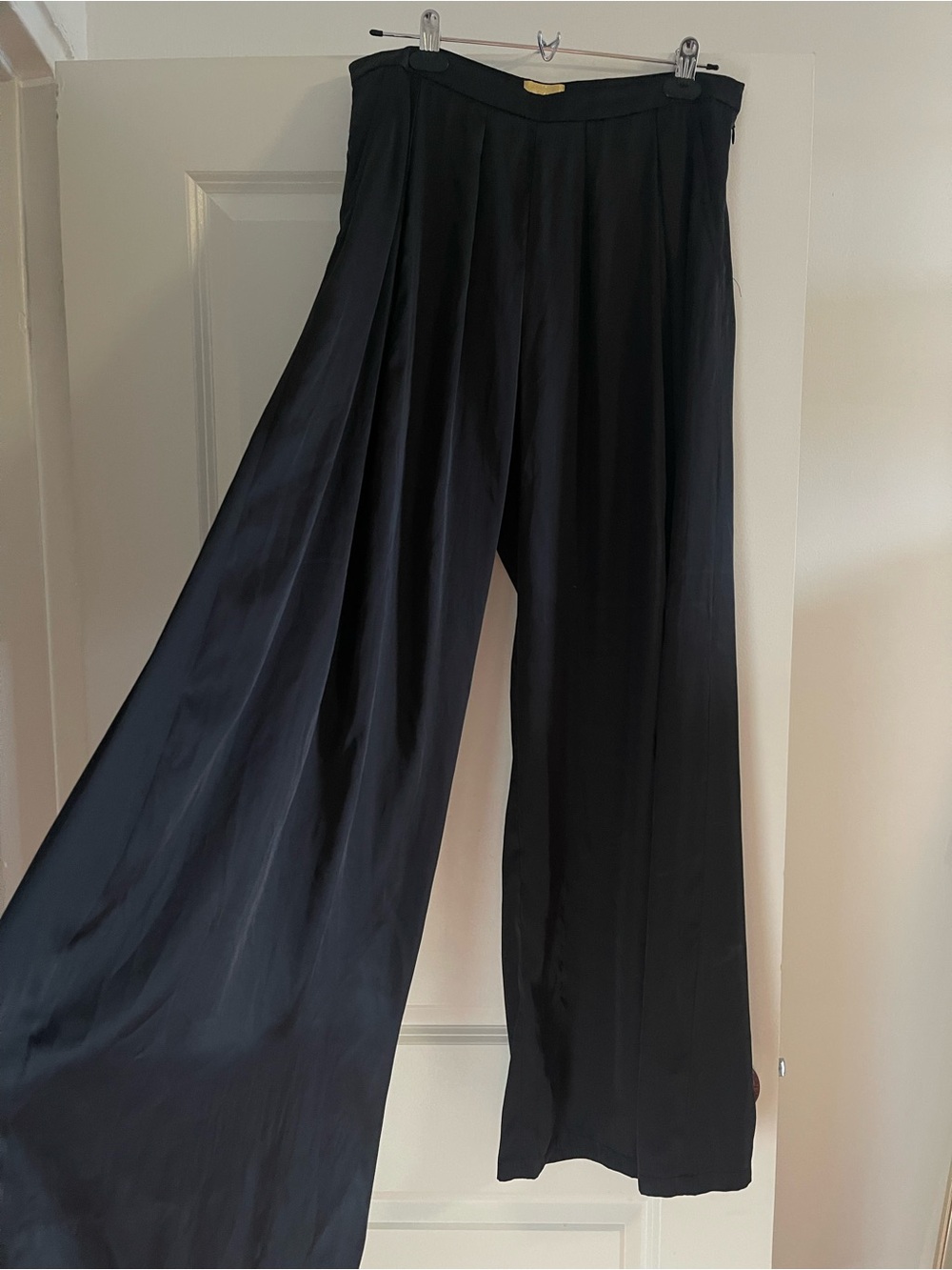 H&M Black Wide-Leg Palazzo Trousers